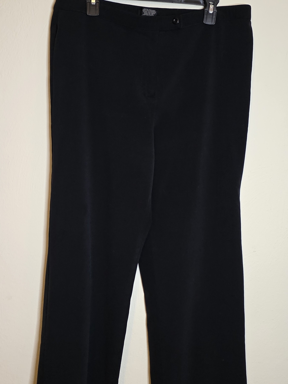 Haggar Black Straight-Leg Dress Trousers